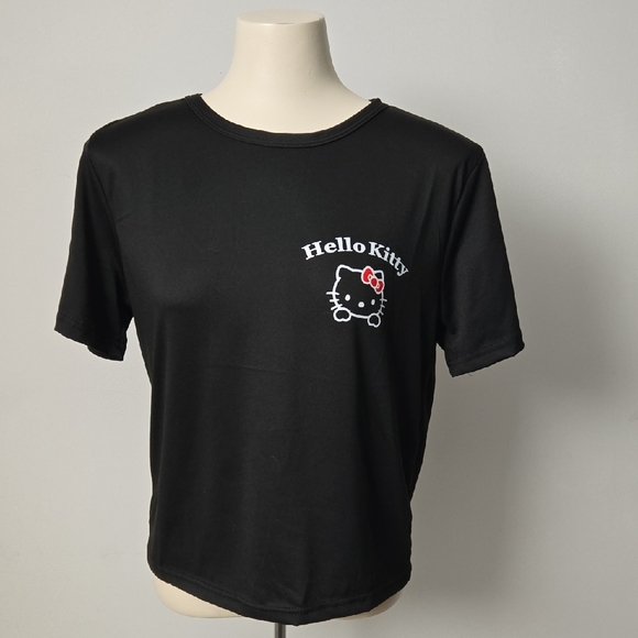 Hello Kitty Pajama Lounge Set 2 Piece Black Womens Small Cute Sanrio - Picture 5 of 10